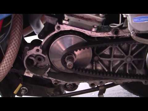 how to change a drive belt on a scooter