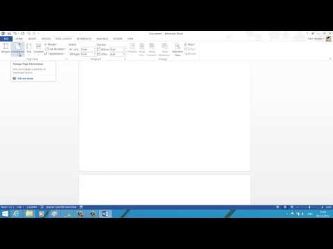 how to change orientation of one page in word