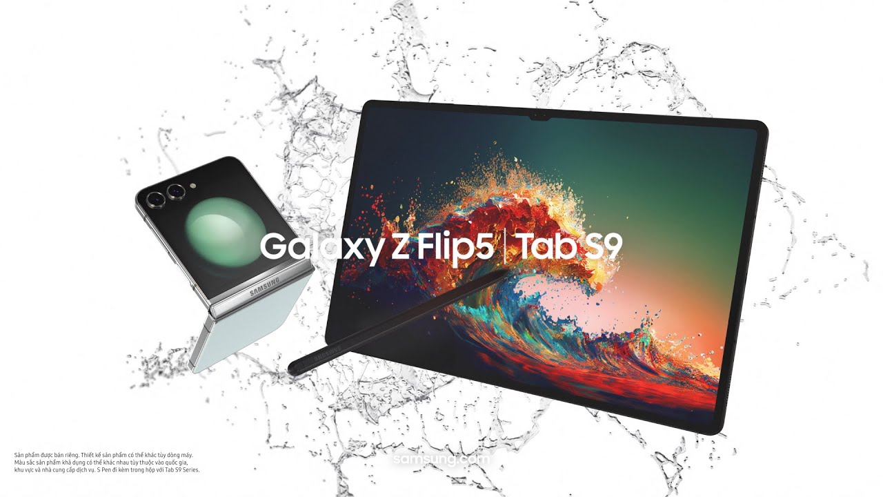 Galaxy Tab S9 | Galaxy Z Flip5: Hệ sinh thái đa nhiệm | Samsung
