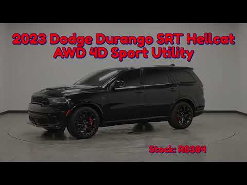 Used 2023 DB Black Crystal Clearcoat Dodge SRT Hellcat image 1