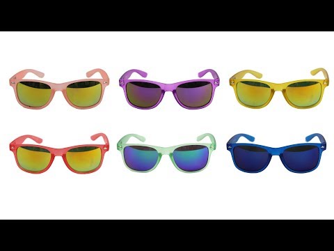Gafas de sol personalizadas con cristales de colores