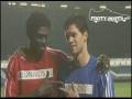UNAIDS Ballack and Adebayor + interviews + backstage