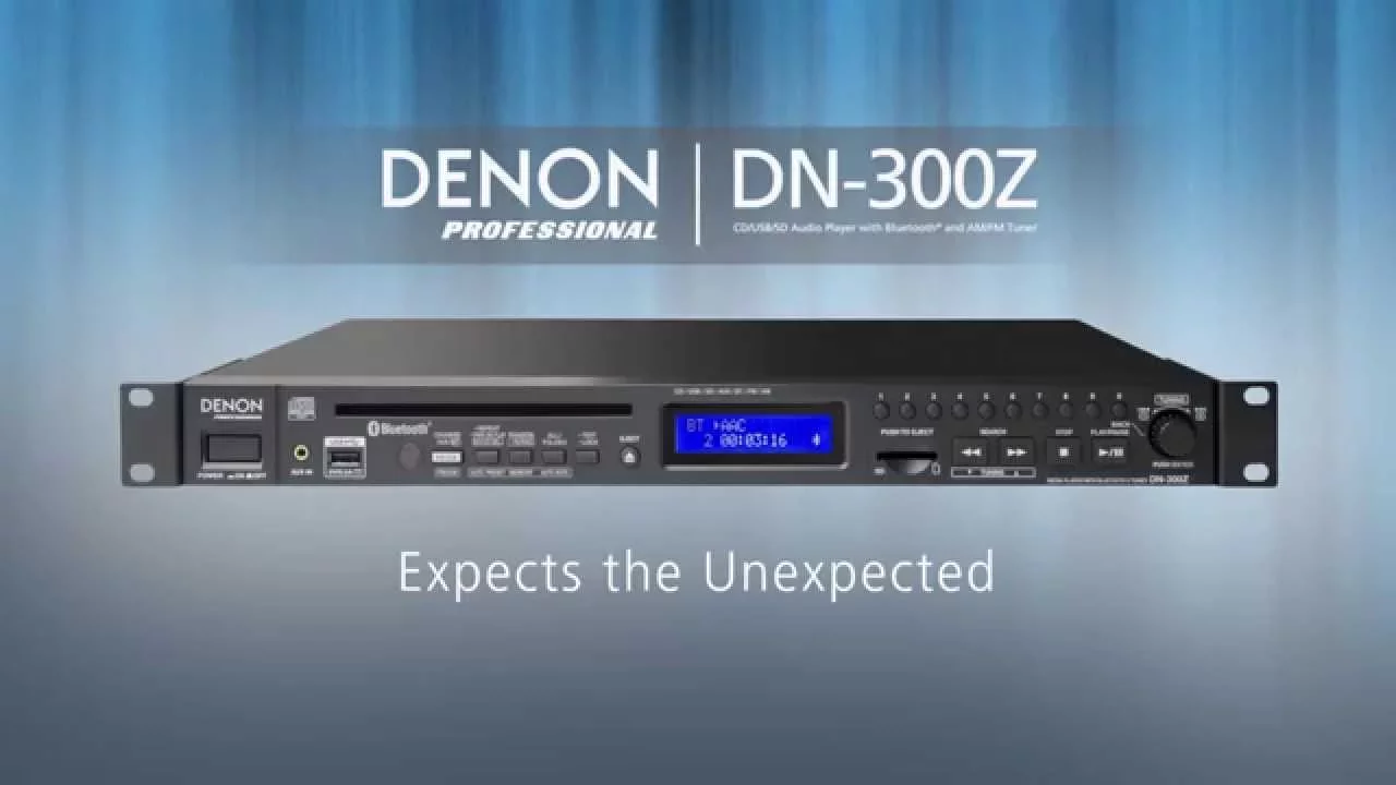 Product video thumbnail for Denon Pro DN-300Z CD/Media Player with Bluetooth