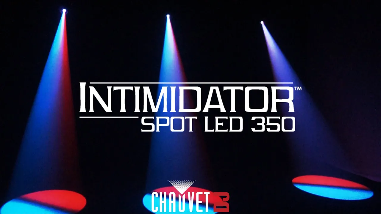 Product video thumbnail for Chauvet Intimidator Spot LED 350X2 Lights &amp; Case