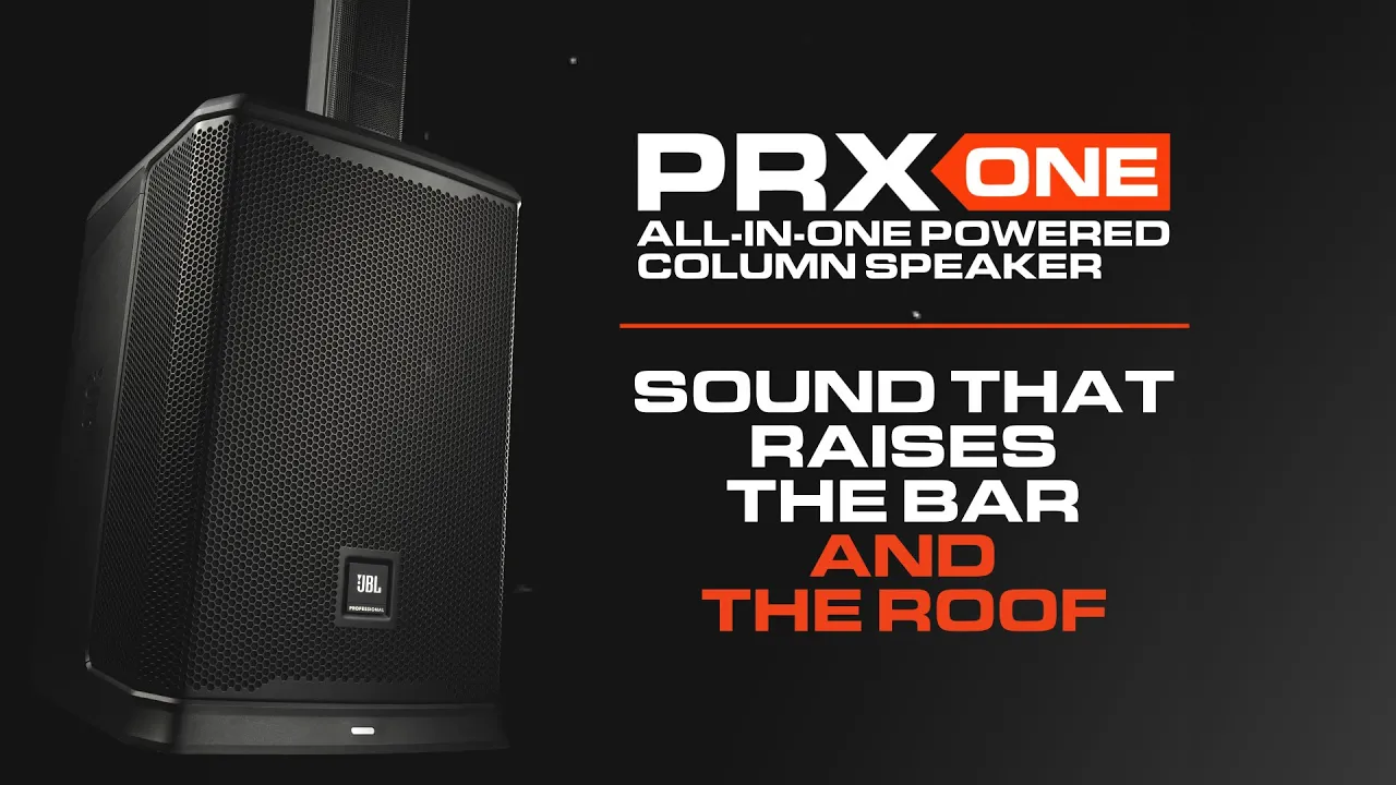 Product video thumbnail for JBL PRX ONE All-In-One Powered Column PA Speaker w/ Mixer &amp; DSP