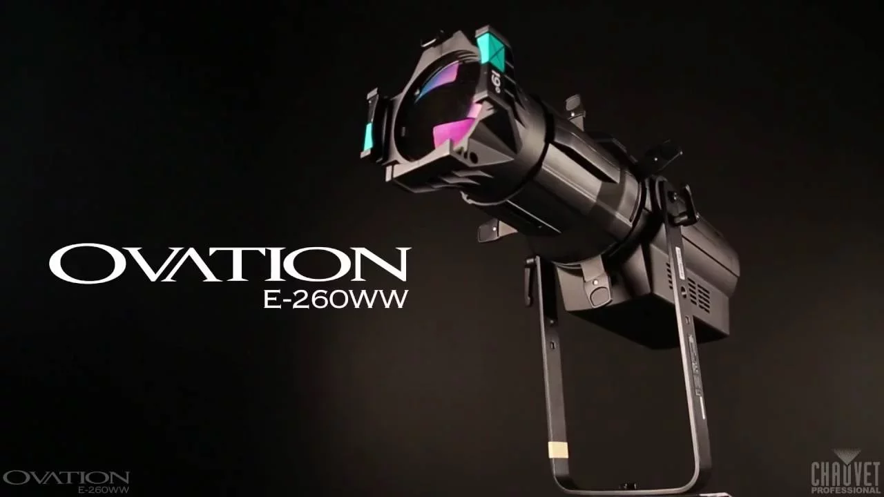 Product video thumbnail for Chauvet Ovation E-260WW 36-Degree LED Ellipsoidal Light