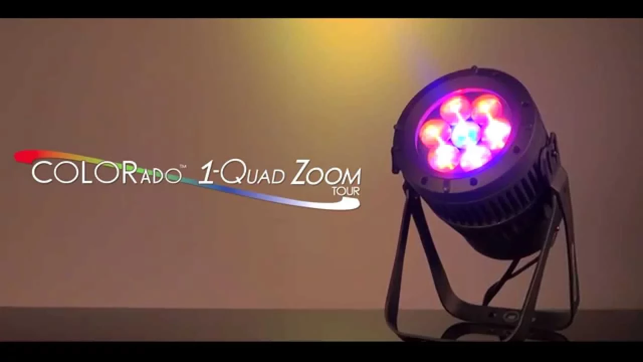 Product video thumbnail for Chauvet COLORado 1-Quad Zoom Tour LED Wash Light