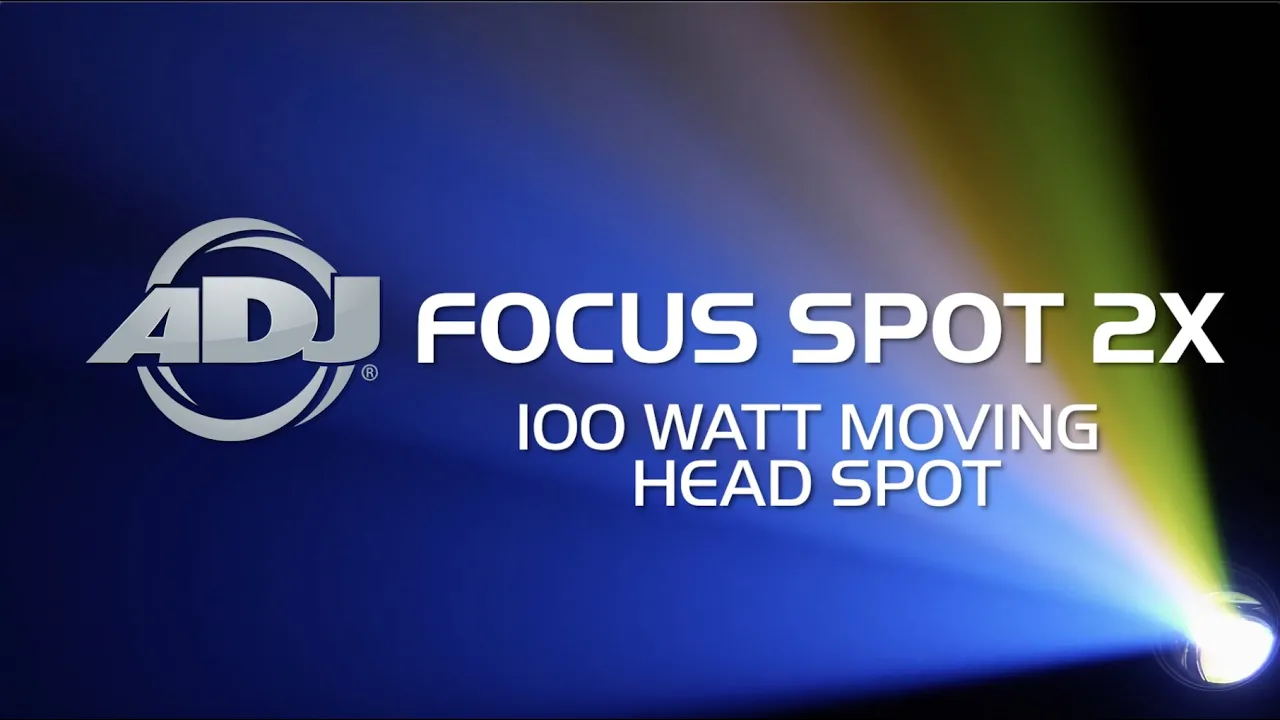 Product video thumbnail for ADJ American DJ Focus Spot 2X 100W LED Moving Head Light w/ UV