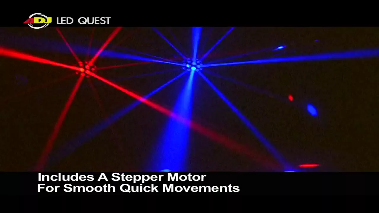 Product video thumbnail for American DJ LED Quest 15W RGB LED Effect Light