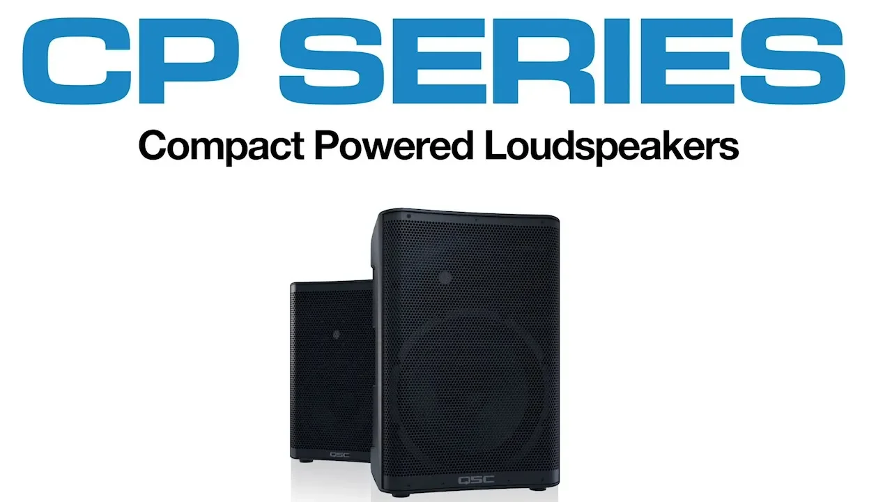 Product video thumbnail for QSC CP8 8-Inch 2-Way 1000W Powered Speaker