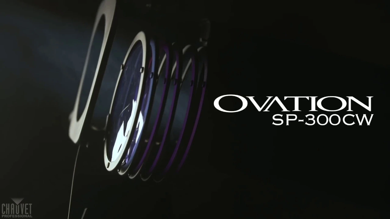 Product video thumbnail for Chauvet Ovation SP-300CW Cool White Followspot