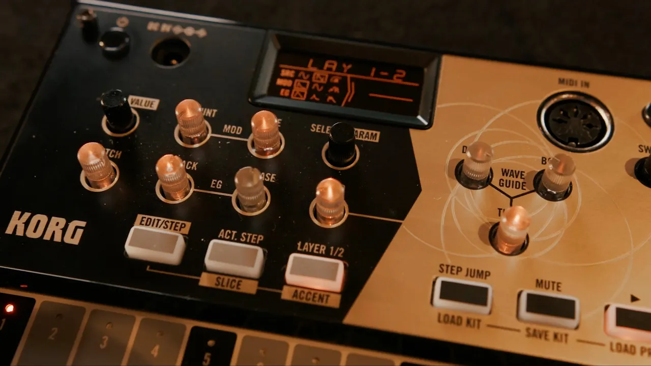 Product video thumbnail for Korg Volca Drum Digital Drum Machine Synthesizer