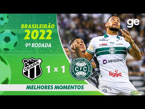 Gols e lances de Ceará x Coritiba