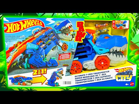 Hot Wheels Ultimate T-Rex Transporter!