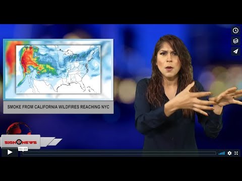 Smoke from California wildfires reaching NYC (ASL - 8.11.18)