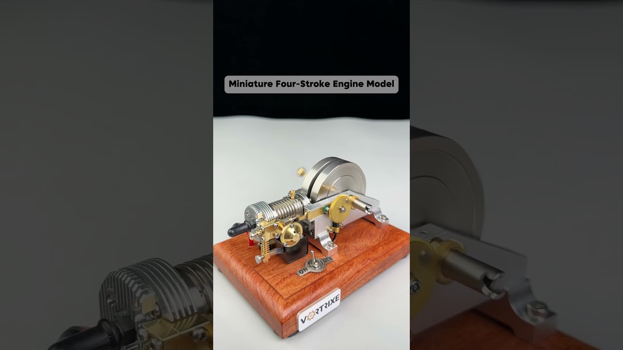 Miniature four-stroke engine model