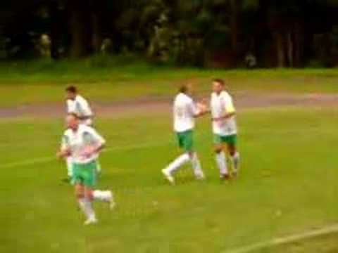 Pogoń Łobżenica - Stella Białośliwie - radość po bramce