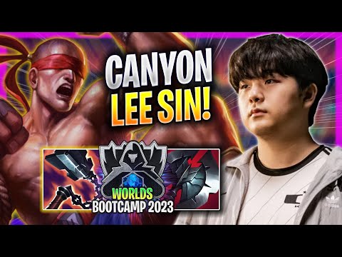 CANYON PERFECT GAME WITH LEE SIN! - DK Canyon Plays Lee Sin JUNGLE vs Vi! | Bootcamp 2023
