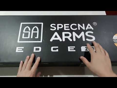 Airsoft: Specna Arms Edge 2.0 SA-E39 M4 carbine rifle.  Newbie review and stock sighting tips.