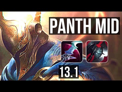 PANTHEON vs IRELIA (MID) | 6/0/13, 1000+ games, 1.2M mastery, Rank 9 Panth | EUW Grandmaster | 13.1