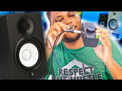 How to connect studio speakers to audio interface