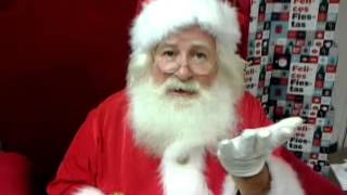 PAPA NOEL ARGENTINO (BIGE) saluda a LOLA