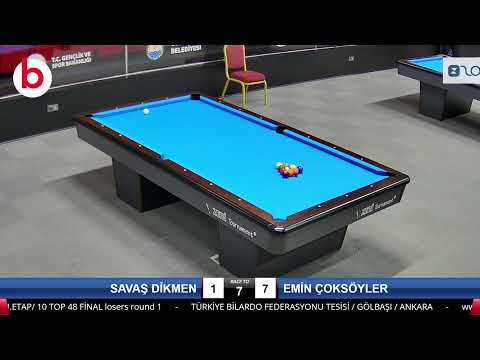 SAVAŞ DİKMEN & EMİN ÇOKSÖYLER Bilardo Maçı - 