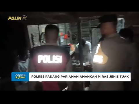 POLRES PADANG PARIAMAN AMANKAN LEBIH DARI 100 LITER TUAK