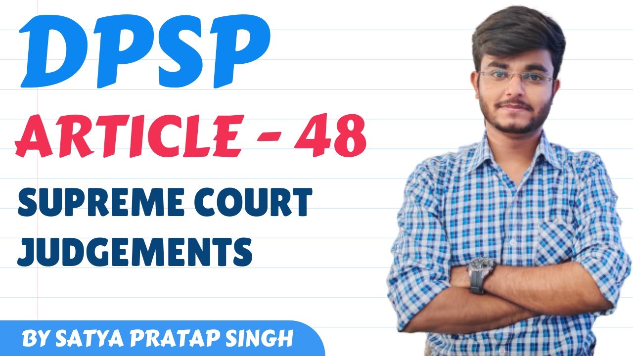 Article 48 | DPSP | Indian Polity and Constitution | Directive Principles of State Policy #upsc #pcs
