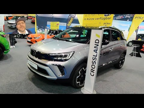 Opel Crossland Ultimate compact SUV sedan car new model walkaround and interior K0424