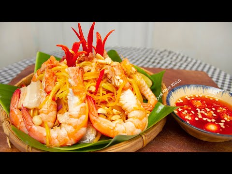 CÁCH LÀM GỎI ĐU ĐỦ TÔM THỊT CHUA NGỌT GIÒN NGON THẤM VỊ - CKK