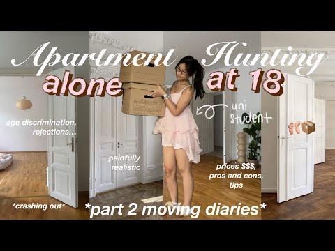 APARTMENT HUNTING AT 18 in vienna ☆ empty apt tour ft. prices, touring 10+  (moving diaries EP.2)
