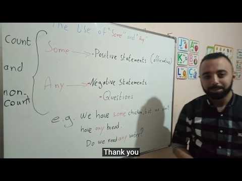 The use of "Some" & "Any" with Mr Ramzi