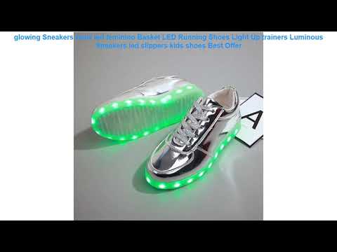 glowing Sneakers tenis led feminino Basket LED Running Shoes Light Up Video