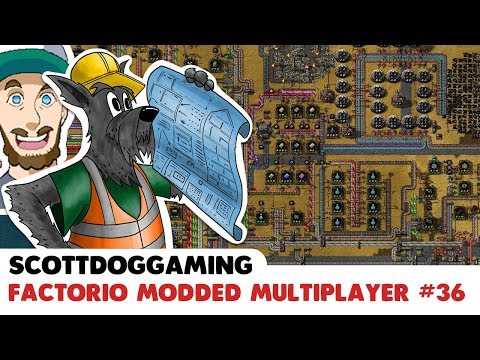 Modded Factorio Railworld Ep 36 Feat PlayerTwoInsertCoin & ScottDogGaming
