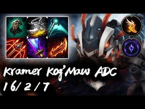 AFs Kramer Challenger Kog'Maw ADC vs Loken Vayne | Korea High Elo Replays