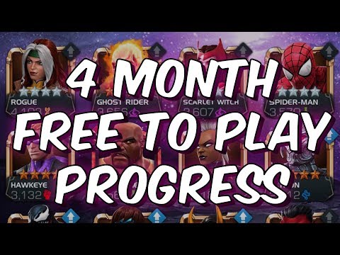 4 Month Free To Play Progress - Prepping For Labyrinth - Marvel Contest Of Champions