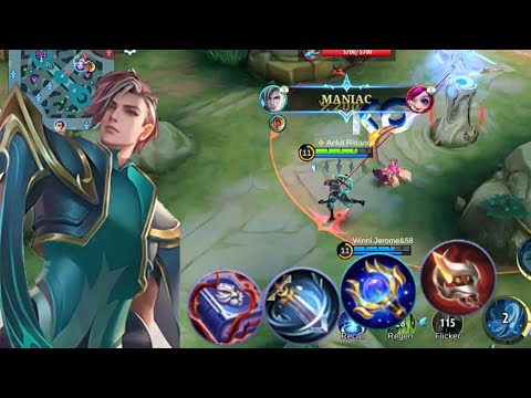 Easy Maniac With This One Hit Offlane Aamon Build 🤯||| Mobile Legends 🔥