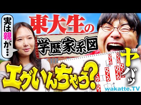 放射線技術学科 【衝撃】トンビが鷹を生みすぎ！まさかの高卒親続出！？東大生の学歴家系図を調査したら夢ある結果に！？【wakatte TV】#1321