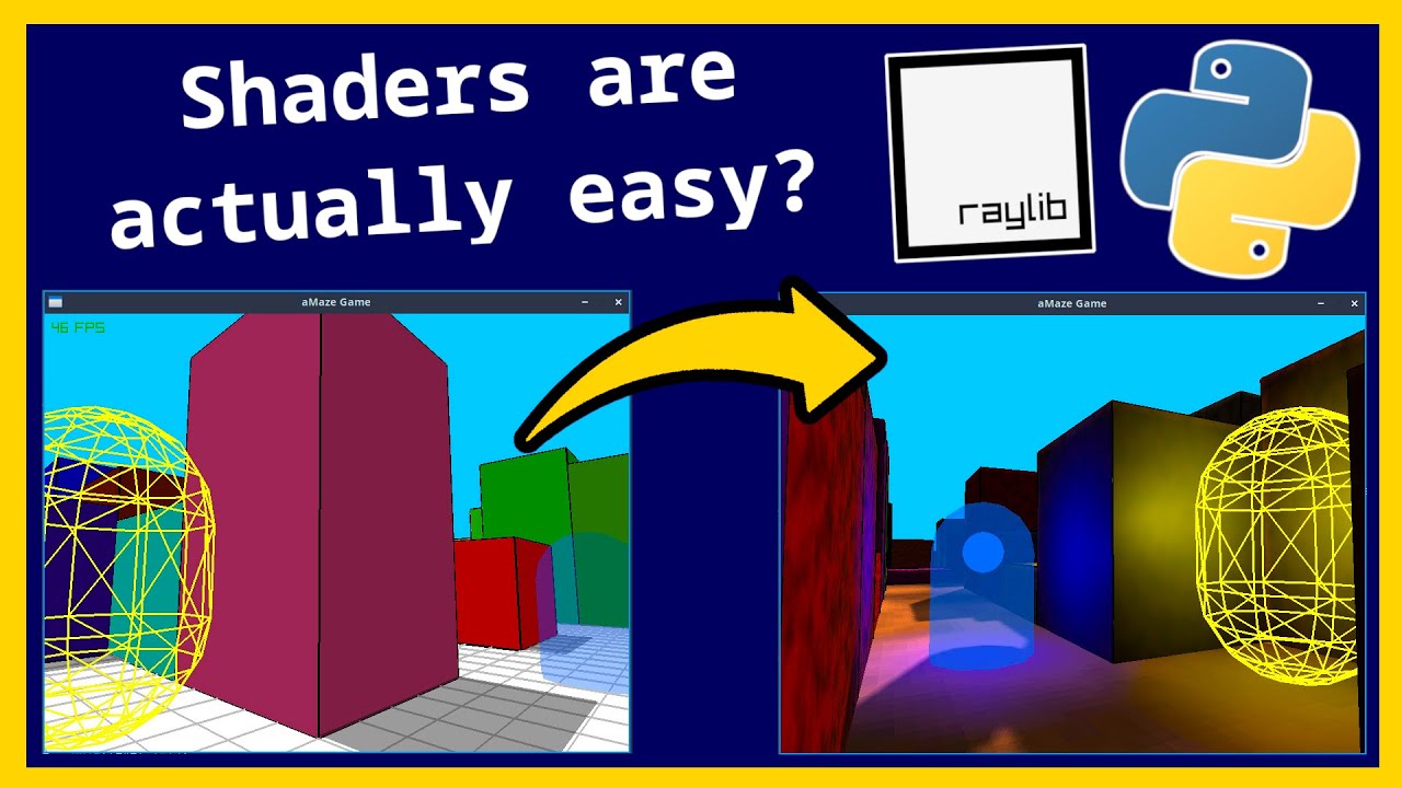 OpenGL/WebGL Shaders the Easy Way: Directional Light, Shadows, Point Lights With Raylib Python