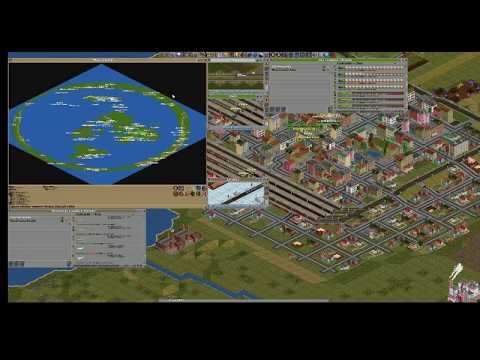 The Flat Earth in game OpenTTD