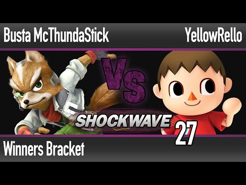 SW 27 Wii U - Busta McThundaStick (Fox) vs YellowRello (Villager, Yoshi) - Winners Bracket