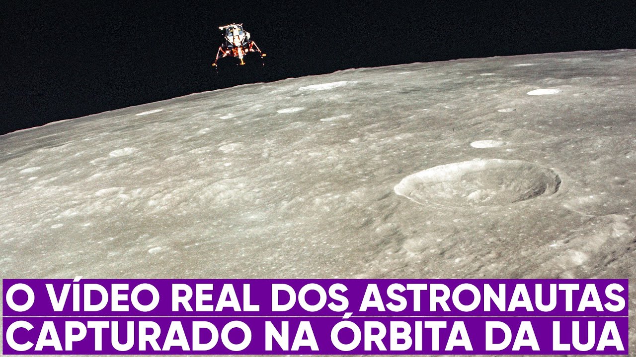 O vídeo real dos astronautas na órbita da Lua