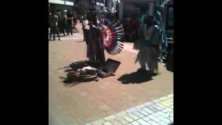 Tatanka live in Leeds 2. Native American street music