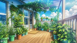 A Small Green Balcony, A Peaceful Mind 🍃 Morning Lofi To Start Your Day Fresher 🍃 Lofi Spring Vibes