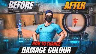 CHANGE YOUR DAMAGE COLOUR 💀🔥 | RED DAMAGE SECRET 🥶 | HOW TO CHANGE DAMAGE COLOUR IN FF ✅ | CLOUDYY