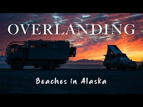 Driving on the beach in an expedition truck - Anchor point | S02E18 | Overlanding Alaska
