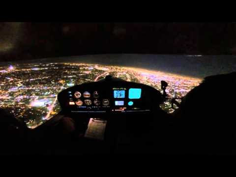 First Night Flight in The Diamond DA40 Video