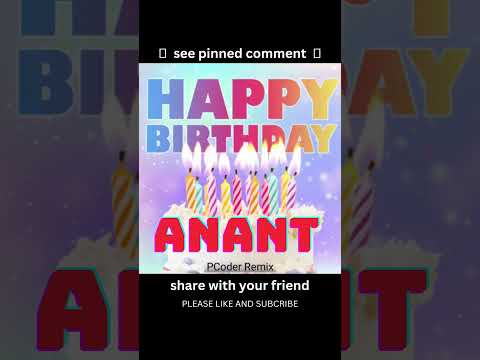 Happy Birthday Anant