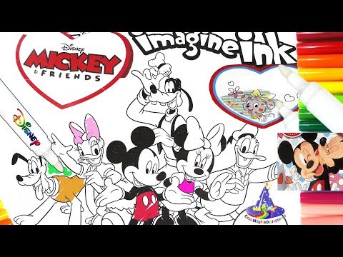 Rotulador Mágico de Mickey Mouse y Amigos del Dia del Amor y la Amistad de ImagineInk en Español Video